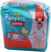 Pampers Baby Dry Pants Luierbroekjes - Maat 3 (6-11 kg) - 26 stuks