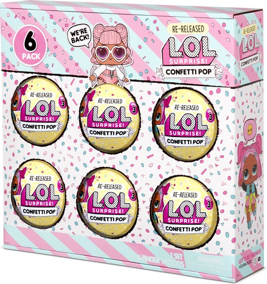 L.O.L. Surprise bal 6Pack Confetti Pop Angel bol