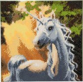 Diamond Painting Crystal Art Kit ®Sunshine Unicorn, 30 x30 cm, Partial Painting
