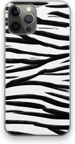 Case Company® - iPhone 12 Pro Max hoesje - Zebra pattern - Soft Case / Cover - Bescherming aan alle Kanten - Zijkanten Transparant - Bescherming Over de Schermrand - Back Cover