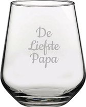 Gegraveerde Drinkglas 42,5cl De Liefste Papa