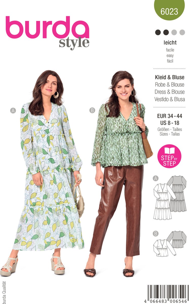 Burda Patroon 6023 - Jurk en blouse