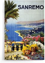 Walljar - Sanremo - Muurdecoratie - Poster.