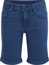 WE Fashion Jongens slim fit denimshort van jog denim