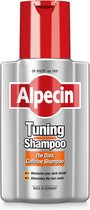 Alpecin Tuning Shampoo 200ml | Behoudt Natuurlijke Haarkleur en Ondersteunt Haargroei | Donkere Cafeïne Shampoo om Grijze Haren