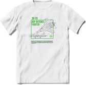 SU-35 Vliegtuig T-Shirt | Unisex leger Kleding | Dames - Heren Straaljager shirt | Army F16 | Grappig bouwpakket Cadeau | - Wit - L