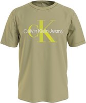 Calvin Klein Heren T-Shirt Olijf maat XS