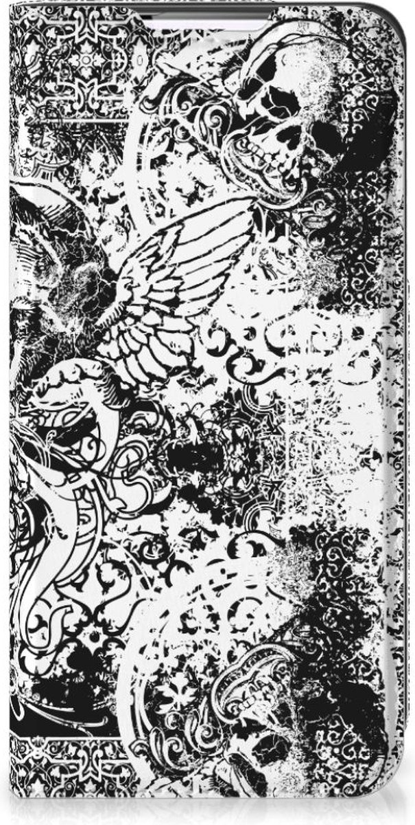 Mobiel BookCase Samsung Galaxy S22 Skulls Angel