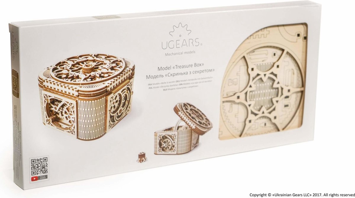 UGEARS Houten 3D Model - Juwelendoosje — afbeelding 12
