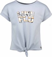 FLO tshirt F202-5302 knotted blue top