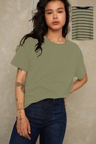 Kings Of Indigo - Amabel  - T-shirt Korte Mouwen - Groen - M