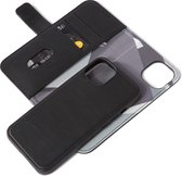 DECODED 2-in-1 Wallet Case geschikt voor iPhone 13, Hoogwaardig Leer, Ruimte voor 3 Pasjes, Afneembare Back Cover (Zwart)