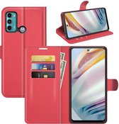 Book Case - Motorola Moto G60 Hoesje - Rood