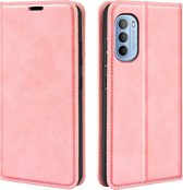 Premium Book Case - Motorola Moto G31 / G41 Hoesje - Roze