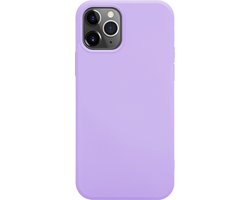 Ceezs Pantone siliconen hoesje geschikt voor Apple iPhone 12 Pro Max - beschermhoesje - backcover - silicone case - optimale bescherming - paars
