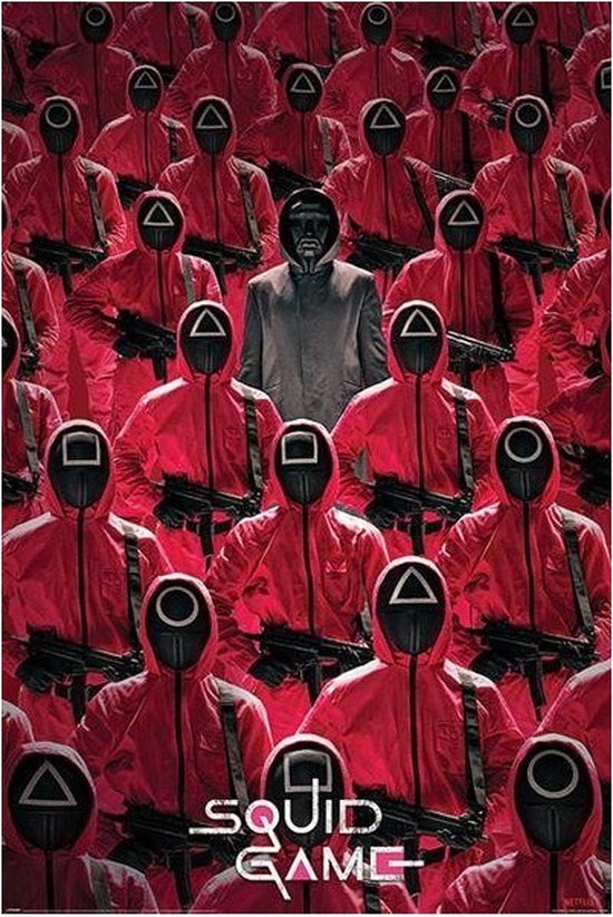 Squid Game Crowd Poster - Squidgame game poster - 61x91 cm | bol