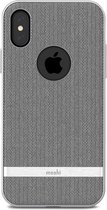 Apple iPhone X/10 Hoesje - Moshi - Vesta Serie - Hard Kunststof Backcover - Gray Herringbone - Hoesje Geschikt Voor Apple iPhone X/10