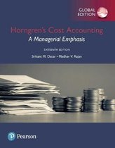 Samenvatting Horngren's Cost Accounting plus Pearson MyLab Accounting with Pearson eText, Global Edition, ISBN: 9781292211671  Management Accounting and Control 1 (2000MC1_22)