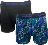 2 stuks Australian Boxershort - Katoen - Blauw/ Print - Maat XXL