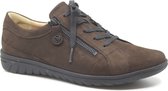 Hartjes 162.0892 bruine nubuck veterschoenen wijdte G