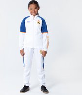 Survêtement Real Madrid 21/22 - produit officiel des fans - Vêtements de football Real Madrid pour enfants - Vrai gilet et pantalon d'entraînement - 100% polyester - taille 116