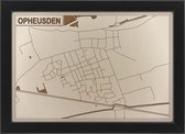 Houten stadskaart van Opheusden
