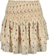NA-KD Rok Mini Structured Skirt 1014000940 White Flower Dames Maat - W42