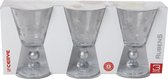 ARGENTO  STARS SET 3 GLAZEN 22  CL