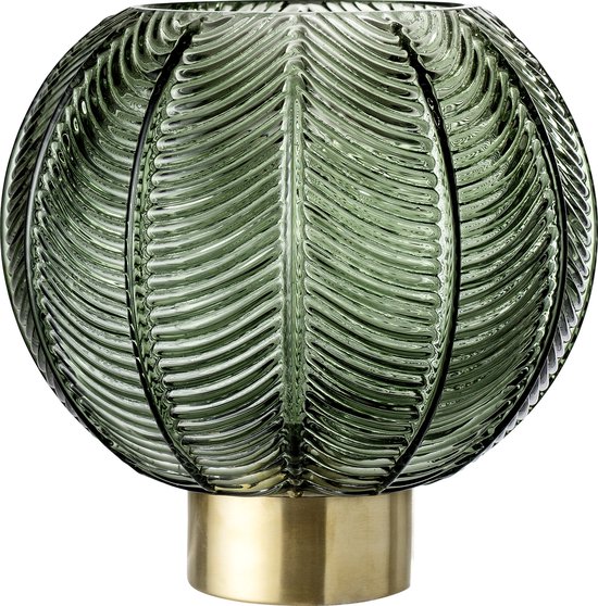 Bloomingville - Glass Vase Ø 20 cm - Green (30704816)