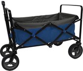 Outdoor Opvouwbare Bolderwagen Blauw/Grijs/Zwart