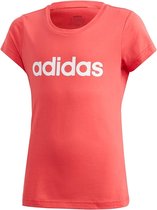 adidas - YG Essentials Lin Tee - Roze T-shirt - 170 - Roze