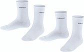 Esprit Foot Logo 2-Pack Kinderen Sokken - Wit - Maat 35-38