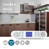 Nedis RDFM4000WT Fm-radio Keukenradio Onderbouw 30 Voorkeurstations Display Met Automatische Dimmer Wit