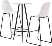 Medina 3-delige Barset kunststof wit