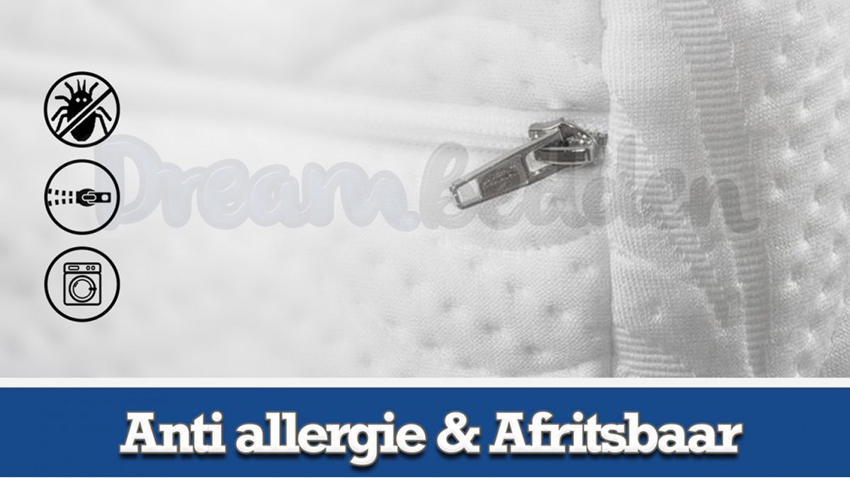Matras 120x210 - Aegis Prestige - Nasa Traagschuim - 7-zones pocketvering - ca. 25cm dik - Ortopedisch Soft — afbeelding 7