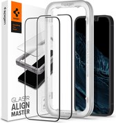 Spigen tR Align Master FC (2 Pack) + Frame screenprotector voor iPhone 13 mini - zwart