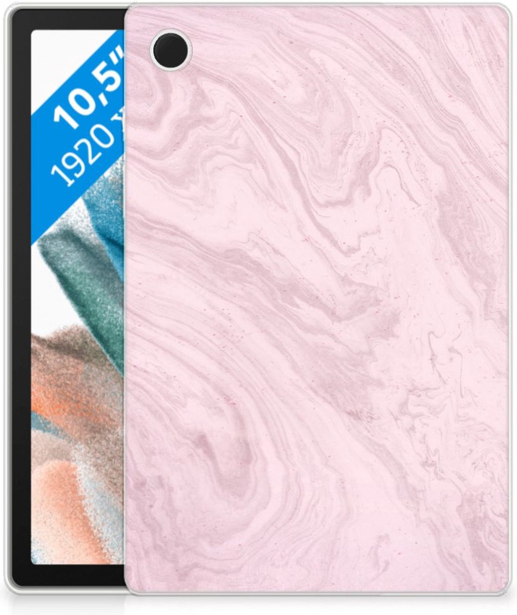 Samsung Galaxy Tab A8 2021/2022 Tablet Back Cover Marble Pink - Origineel Cadeau Vriendin