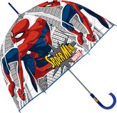 Marvel Paraplu Spider-man 70 Cm Polyester Transparant/blauw