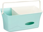 Navaris Luiertafel Organiser - Opbergruimte voor luiers met wasbakje - mintgroen