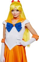 FUNIDELIA Venus pruik - Sailor Moon voor vrouwen Anime - Geel