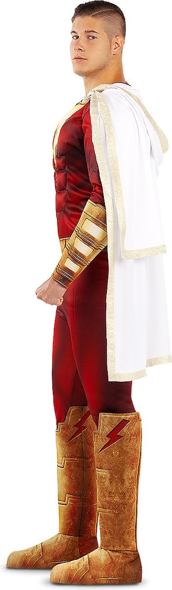 FUNIDELIA Shazam kostuum voor mannen Superhelden - Maat: L - Rood | bol.com