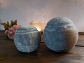Brynxz - Set van 2 Decoratieve ballen van beton - Industrial Vintage - Ø10cm en Ø8cm
