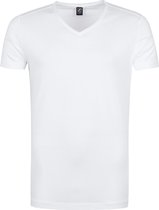 Suitable - Vitasu T-Shirt V-Hals Wit 2-Pack - Heren - Maat L - Slim-fit