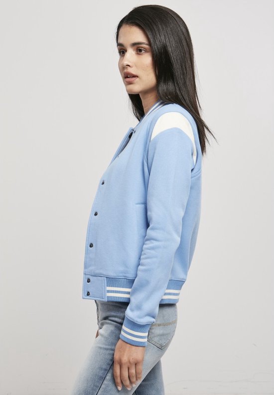 Giacca College Urban Classics Per Ragazze - Felpata, Con Inserti Colorati, Strisce Sportive