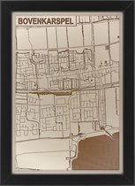 Houten stadskaart van Bovenkarspel