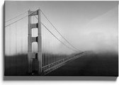 Walljar - San Francisco - Golden Gate Bridge - Muurdecoratie - Canvas schilderij