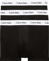 Calvin Klein Heren Low Rise Boxershorts 3-Pack Zwart maat XS