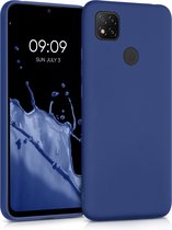 kwmobile telefoonhoesje geschikt voor Xiaomi Redmi 9C - Hoesje voor smartphone - Back cover in metallic blauw