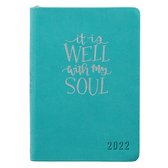 It Is Well With My Soul Faux Leather 2022 Executive Daily planner - 12 month