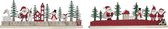 Adventkalender DKD Home Decor Hout (2 pcs) (40 x 3 x 13 cm)